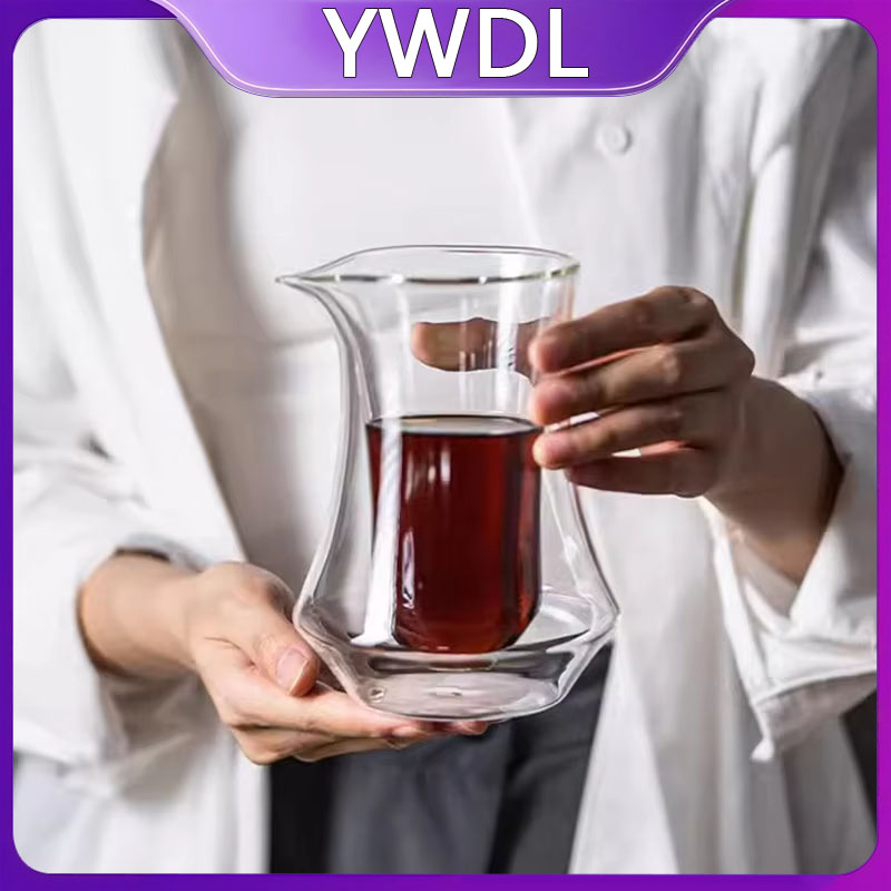 Coffee Tea Shop - YWDL 300ml Dwuwarstwowy Szklany Dzbanek do