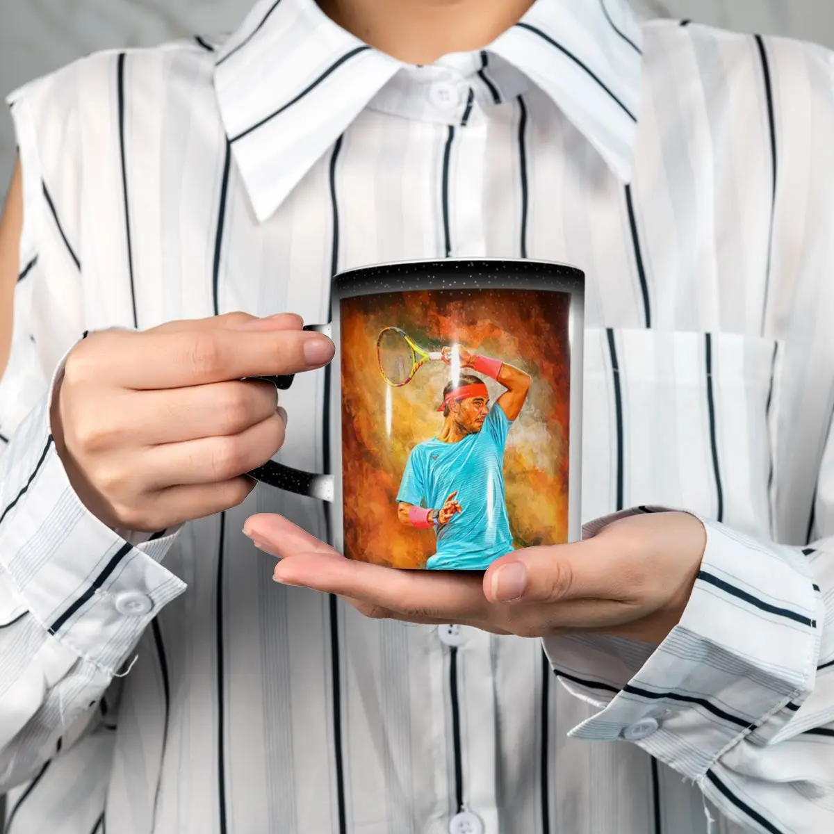 Wallpaper Coffee And Tea - Tapeta Rafael Nadal Kubek Śmieszne Ceramiczne