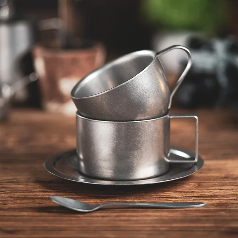 Coffee Tea And Sugar Canister Set - Zestaw filiżanek do kawy z podwójną