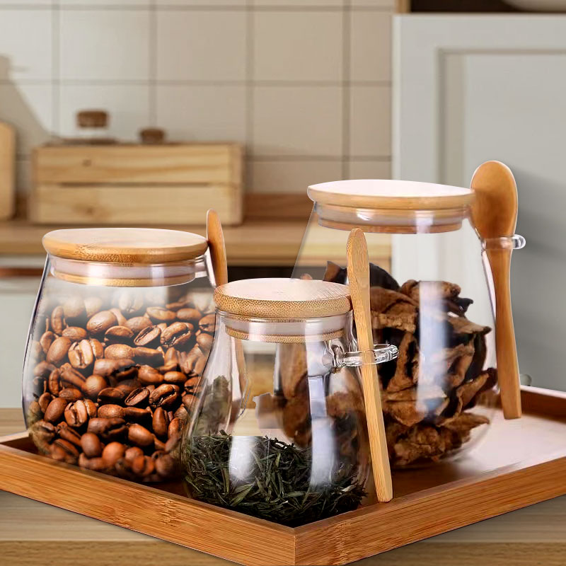 Szklany słoik o pojemności 34  – Coffee Tea And Sugar Canister Set recenzja i cena