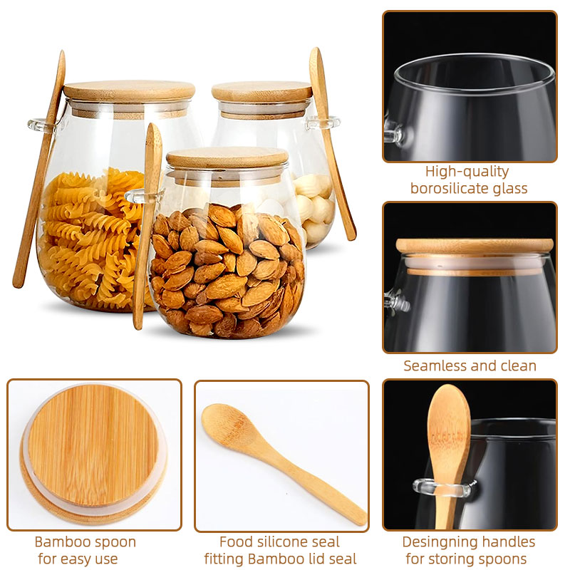 Szklany słoik o pojemności 34  – Coffee Tea And Sugar Canister Set recenzja i cena