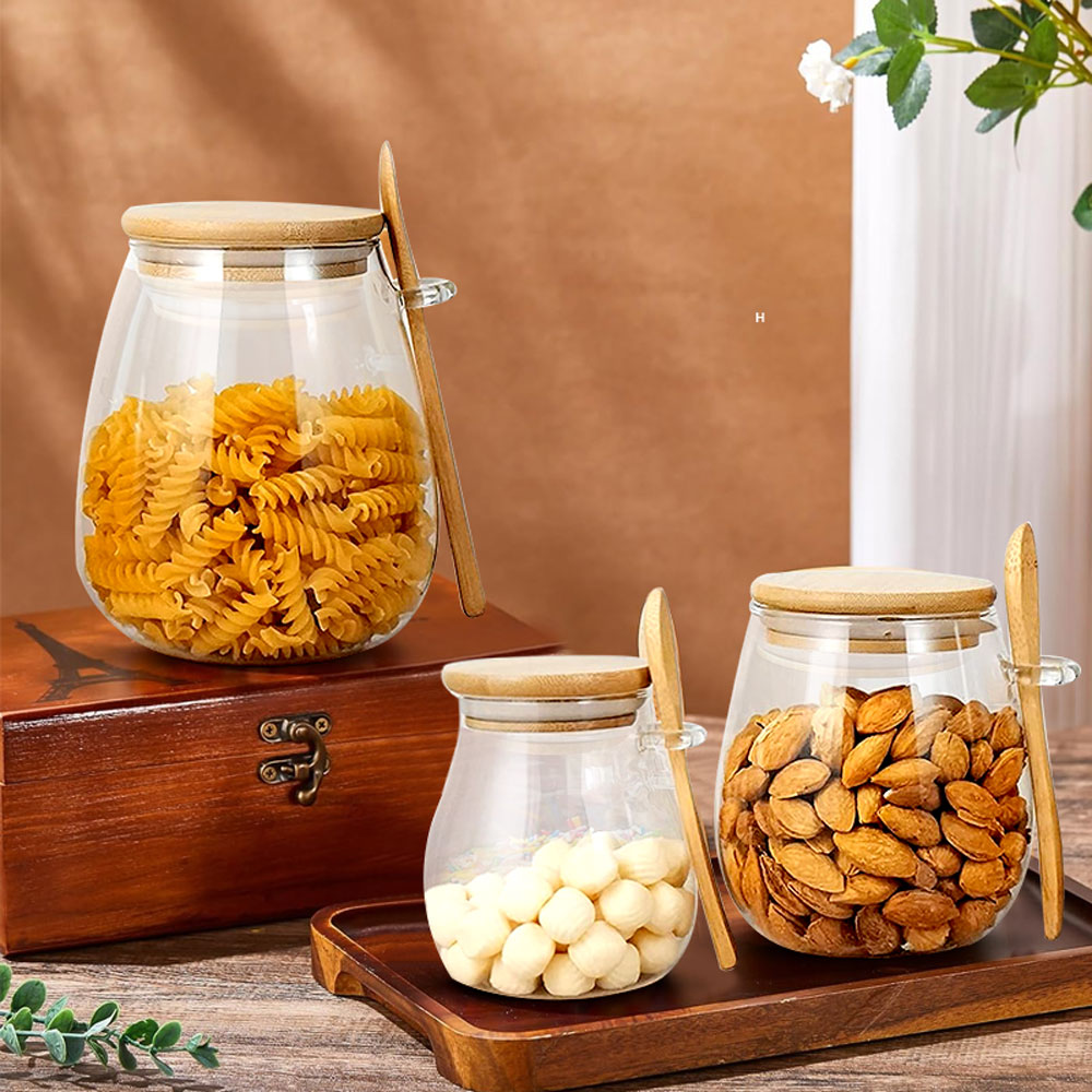 Szklany słoik o pojemności 34  – Coffee Tea And Sugar Canister Set recenzja i cena