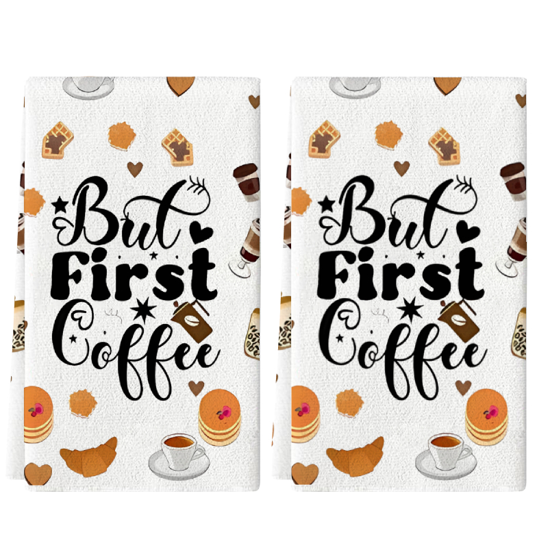 2 szt., Ściereczki kuchenne z  – Coffee Tea Good Morning recenzja i cena