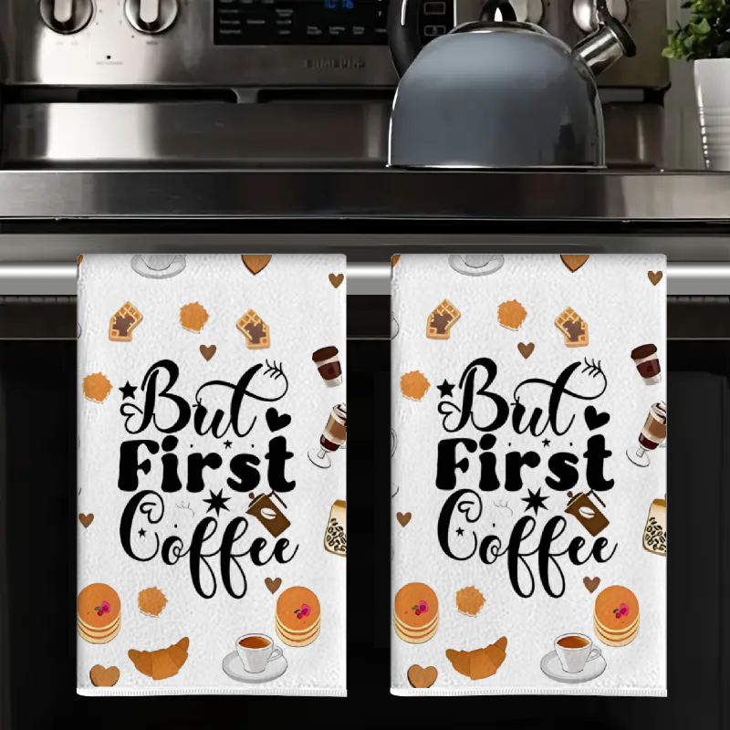 2 szt., Ściereczki kuchenne z  – Coffee Tea Good Morning recenzja i cena