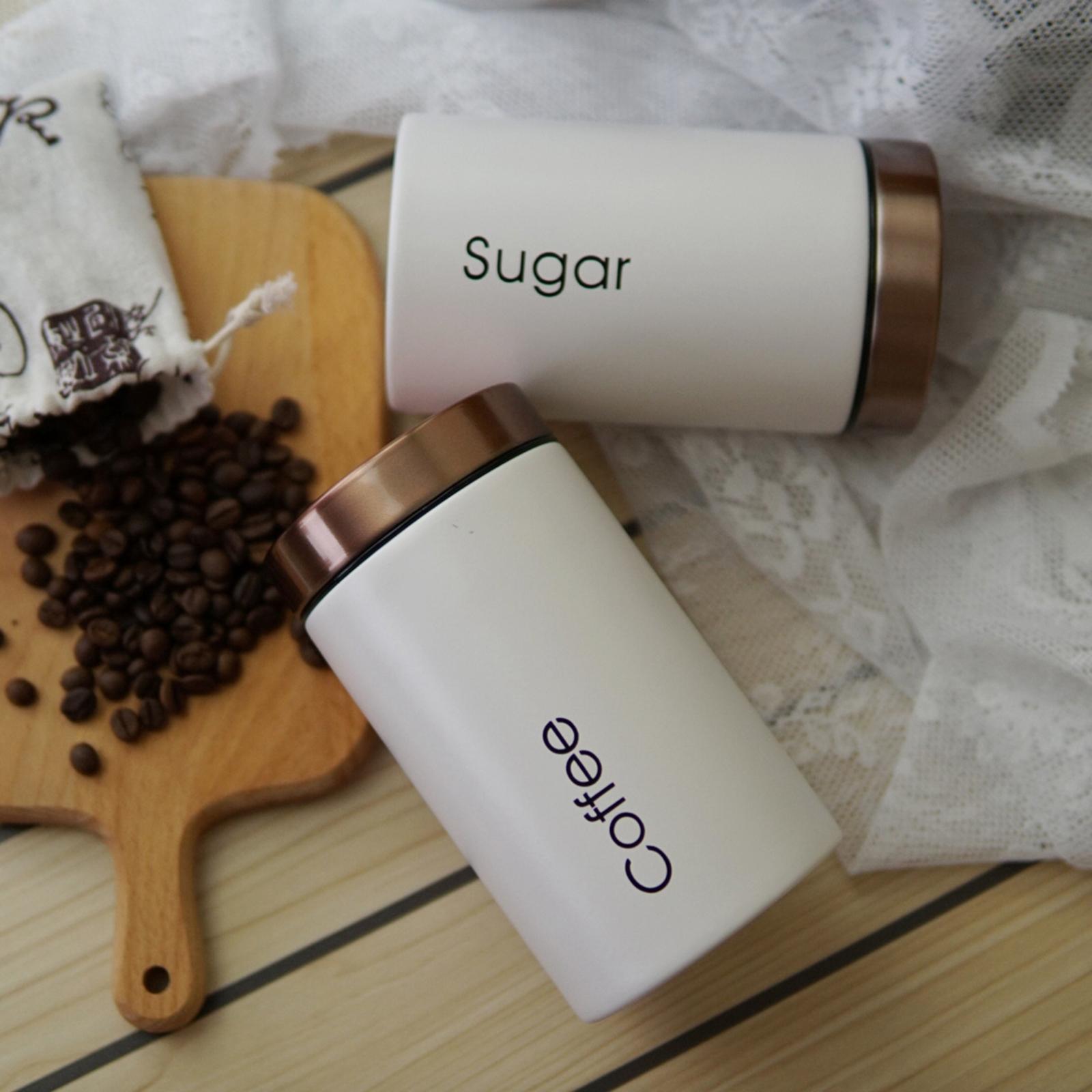 Metalowy zestaw pojemników do  – Coffee Tea And Sugar Canister Set recenzja i cena