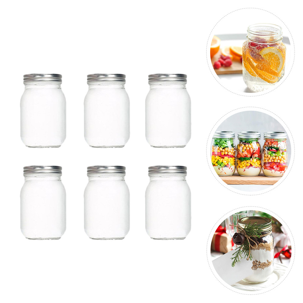 6 szt. Przezroczystych Okrągły – Coffee Tea Jars recenzja i cena