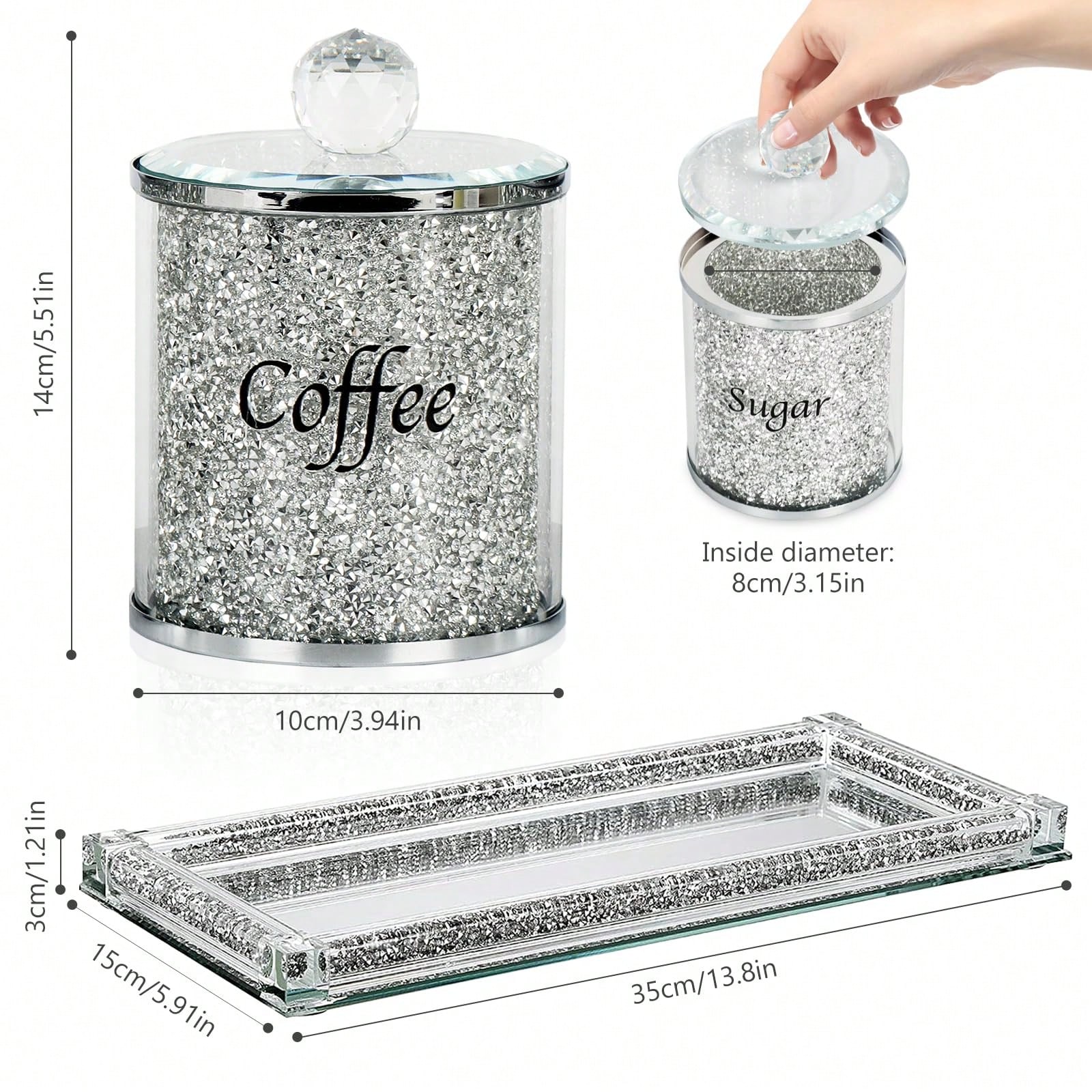 Zestaw Pojemników na Kawę, Cuk – Coffee Tea And Sugar Canister Set recenzja i cena