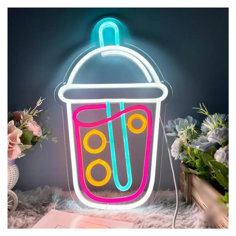 Neonowy szyld Boba Tea, lampki – Wallpaper Coffee And Tea recenzja i cena