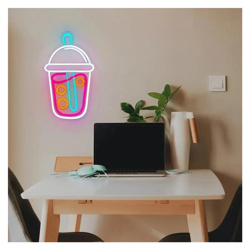 Neonowy szyld Boba Tea, lampki – Wallpaper Coffee And Tea recenzja i cena