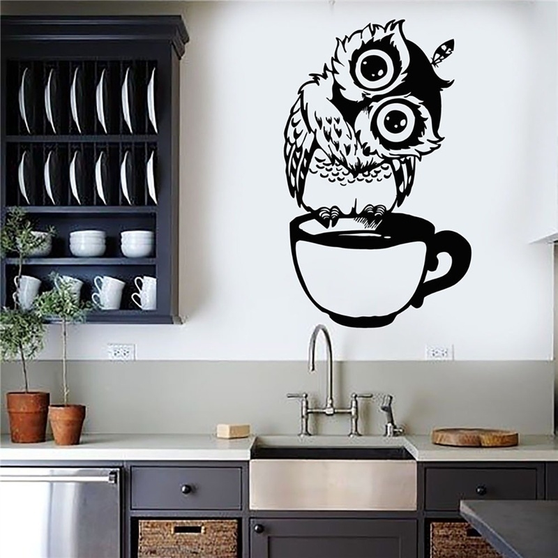 Zabawna kreskówkowa sowa z fil – Wallpaper Coffee And Tea recenzja i cena