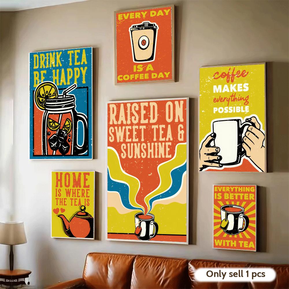 Vintage Plakat Herbata Kawa Ba – Wallpaper Coffee And Tea recenzja i cena