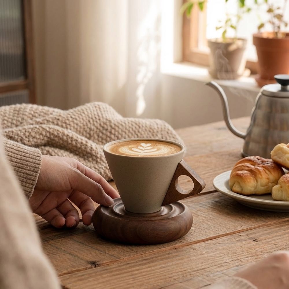 Gruboziarnisty ceramiczny trój – Coffee Tea For Me recenzja i cena